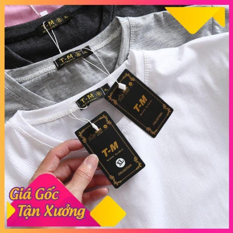 ÁO PHÔNG NAM NGẮN TAY CỔ TRÒN, Áo thun trơn nhiều màu