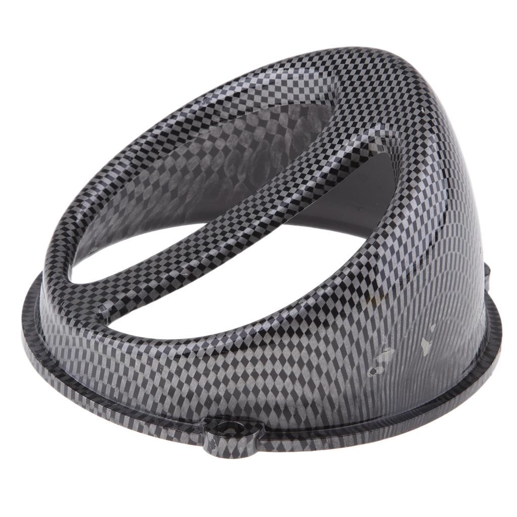 2 Pcs Carbon Fiber Color Air Scoop Fan Cover Cap Fits for GY6 125/150cc Scooter