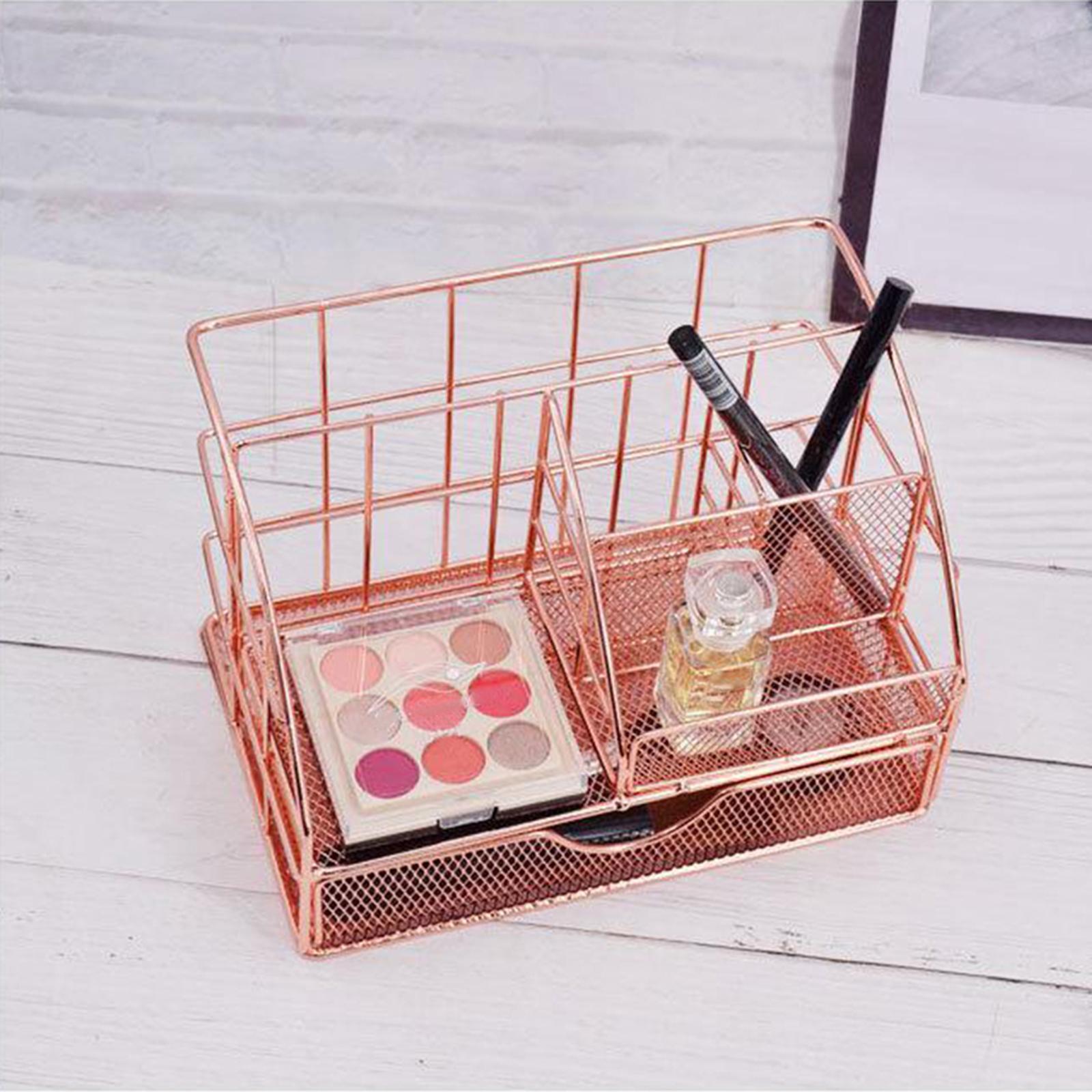 5 Grids Makeup Organizer Desk Cosmetic Storage Pen Pencil Lipstick Case Holder