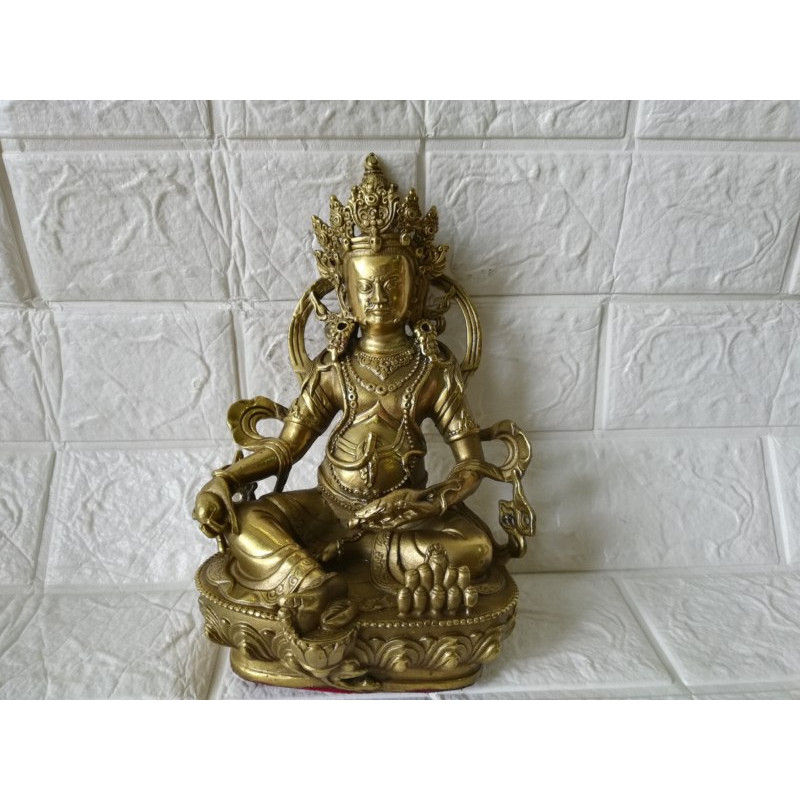 Tượng Hoàng Thần Tài bằng đồng cao 22cm