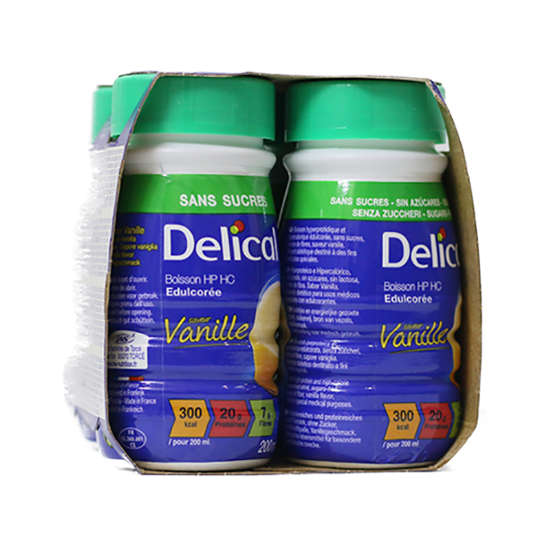 Delical vị Vani - sữa dinh dưỡng cao năng lượng vỉ 4 chai