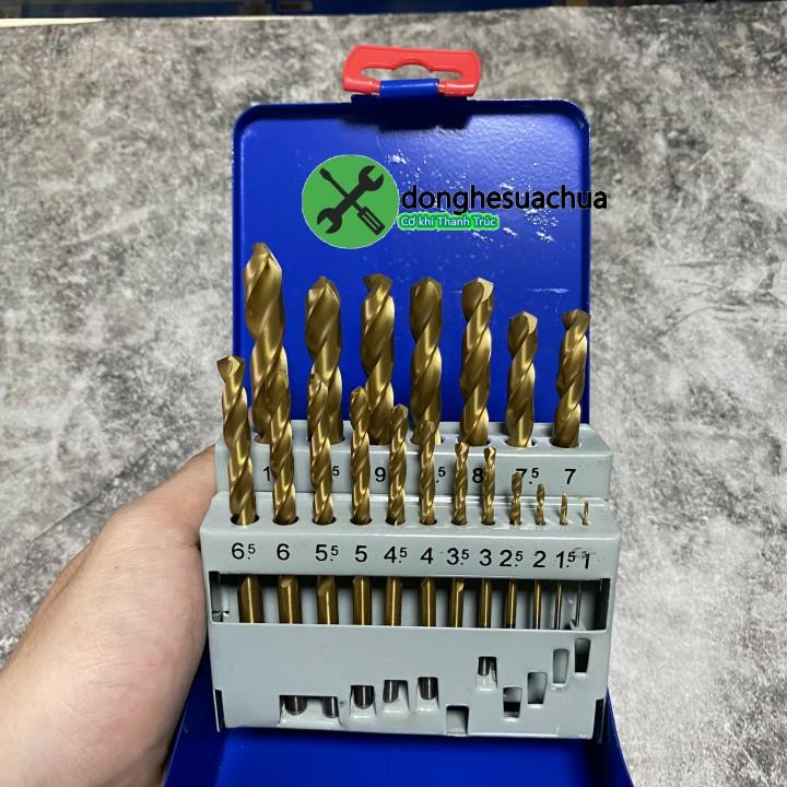 Bộ mũi khoan sắt C-Mart A0100C 19 cây