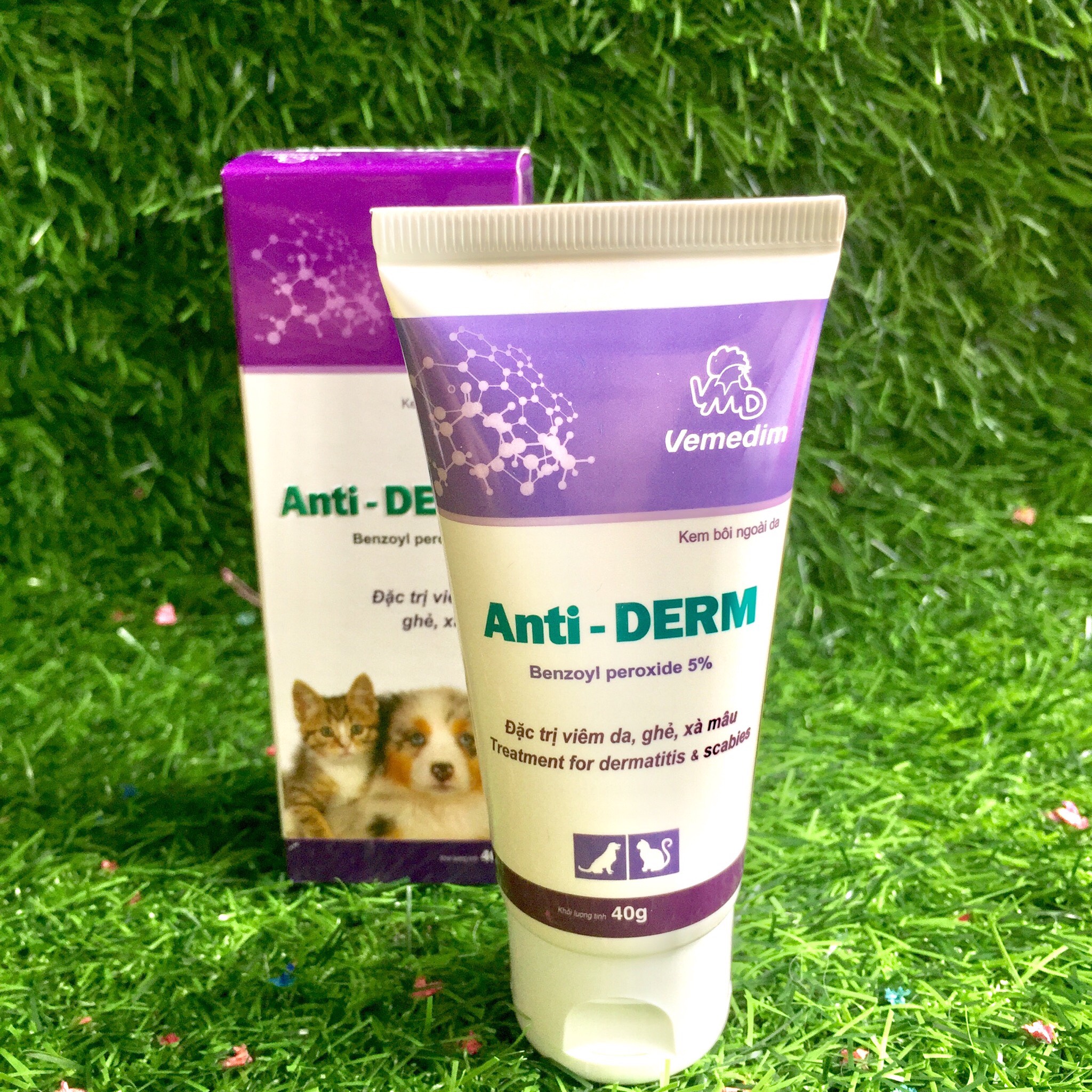 Thuốc Bôi Ngoài Da ANTI DERM Đặc Trị Viêm Da, Ghẻ, Xà Mâu Cho Chó Mèo - Khối Lượng Tịnh 40g - An Toàn Và Hiệu Quả Thuộc Thương Hiệu VEMEDIM – Xudapet – AD01