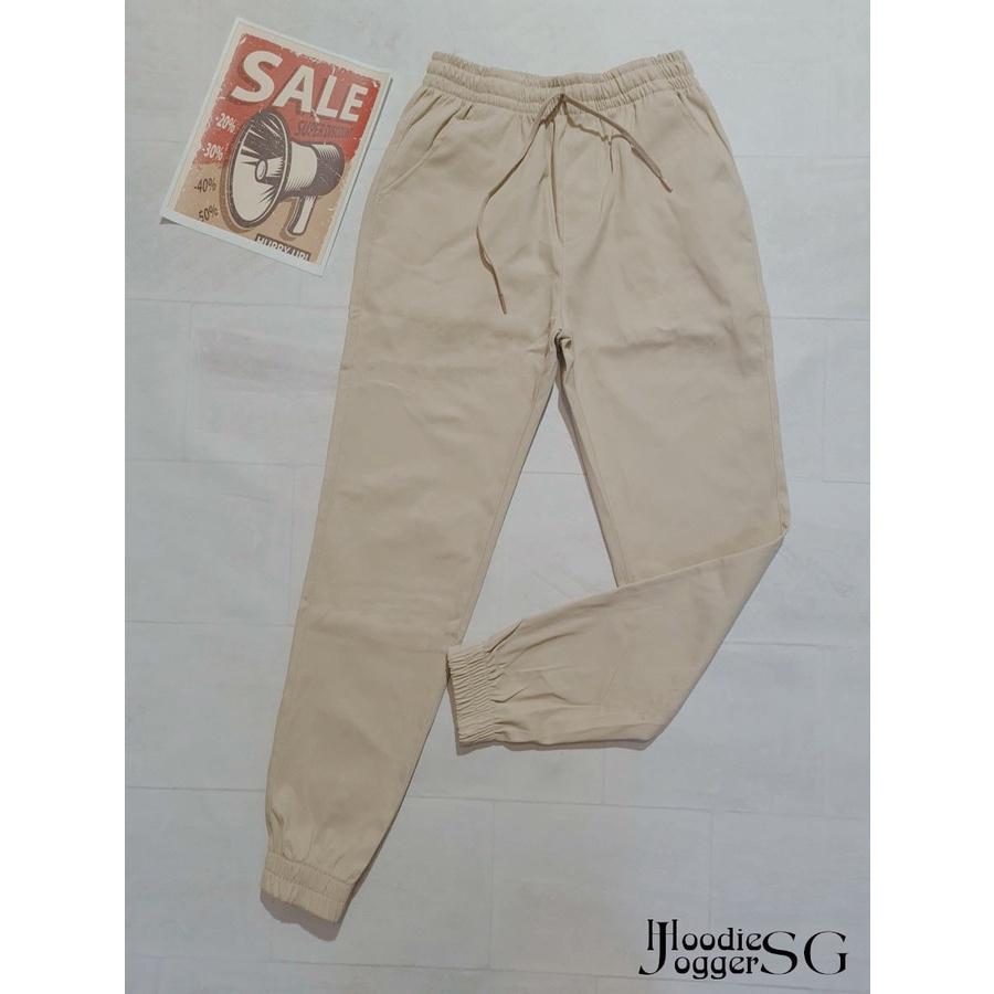 Quần jogger kaki nam nữ chất đẹp, co giãn
