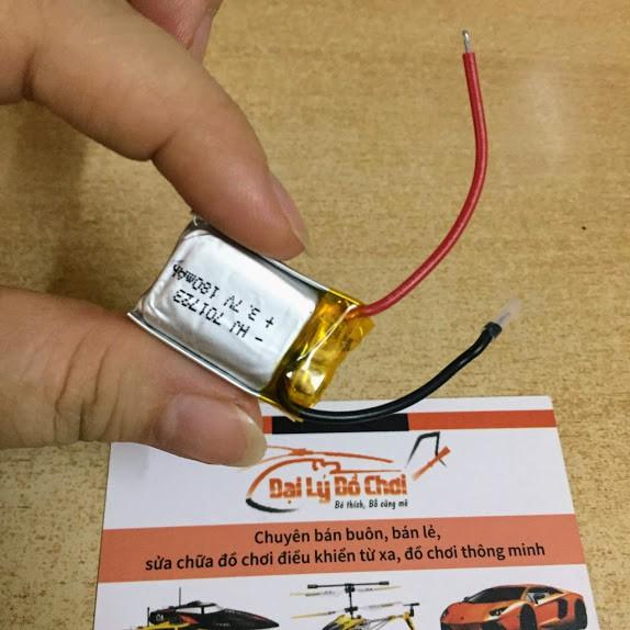 Pin sạc 3.7v dung lượng 180mAh dùng hàn trực tiếp