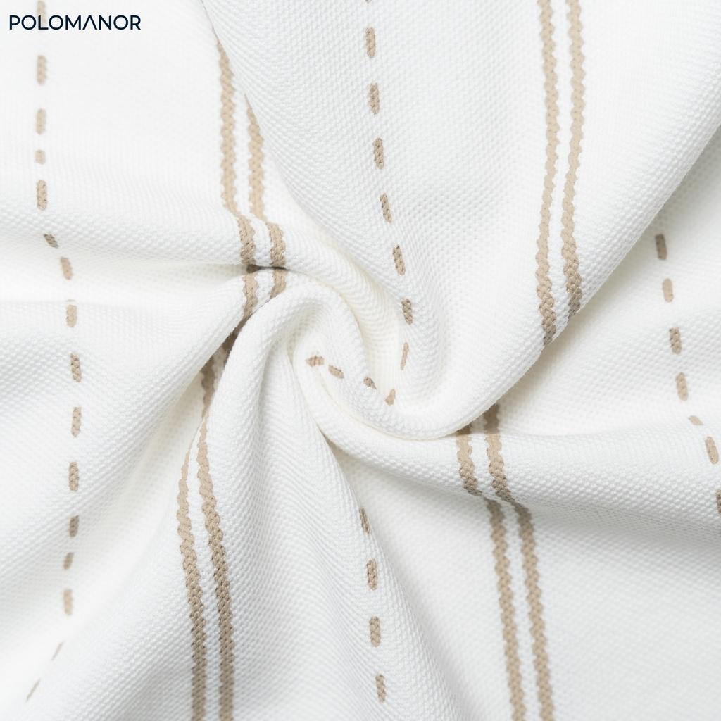 Áo Polo nam cổ bẻ ROSS vải cá sấu cotton CMC, nam tính, thanh lịch, sang trọng - POLOMANOR