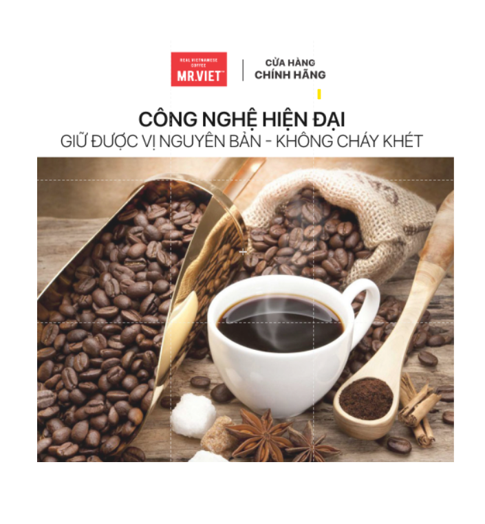 Cà phê hoà tan ,Cà phê hoà tan Dừa vị đậm đà -MR.VIET Coffee (15 gói/ hộp  *17g)