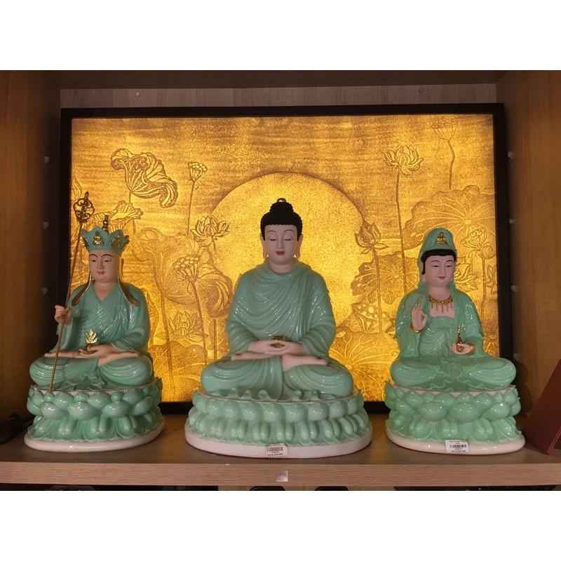 Bộ 3 Tượng Tam Thế Phật ngồi 40cm