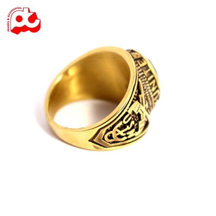 Nhẫn nam titan cao cấp thời trang đẹp thép không gỉ kiểu nhẫn mỹ mạ vàng trangsucpt đá đỏ PTNNA221