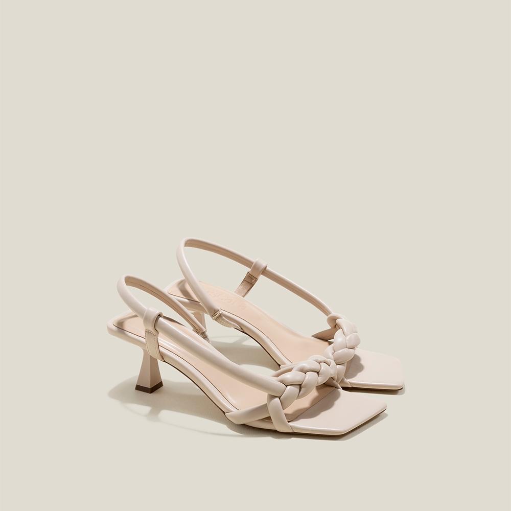 Vascara Sandal Spool Heel Quai Thắt Bính Phồng - SDN 0772