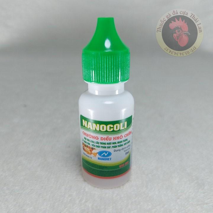 COMBO 2 LỌ - NANO COLI - đặc trị gà đá - chướng diều , khô chân - 1 lọ / 10cc