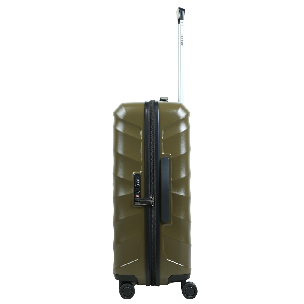 Vali Kéo Nhựa Du Lịch SAKOS GRINZA Z26 - Size M (24inch)/ Ký Gửi (Trung) - Khóa TSA - Nhựa PC