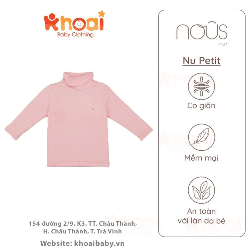 Áo cổ lọ Nous 5cm hồng tím - Chất liệu Nu Petit 95% cotton thiên nhiên