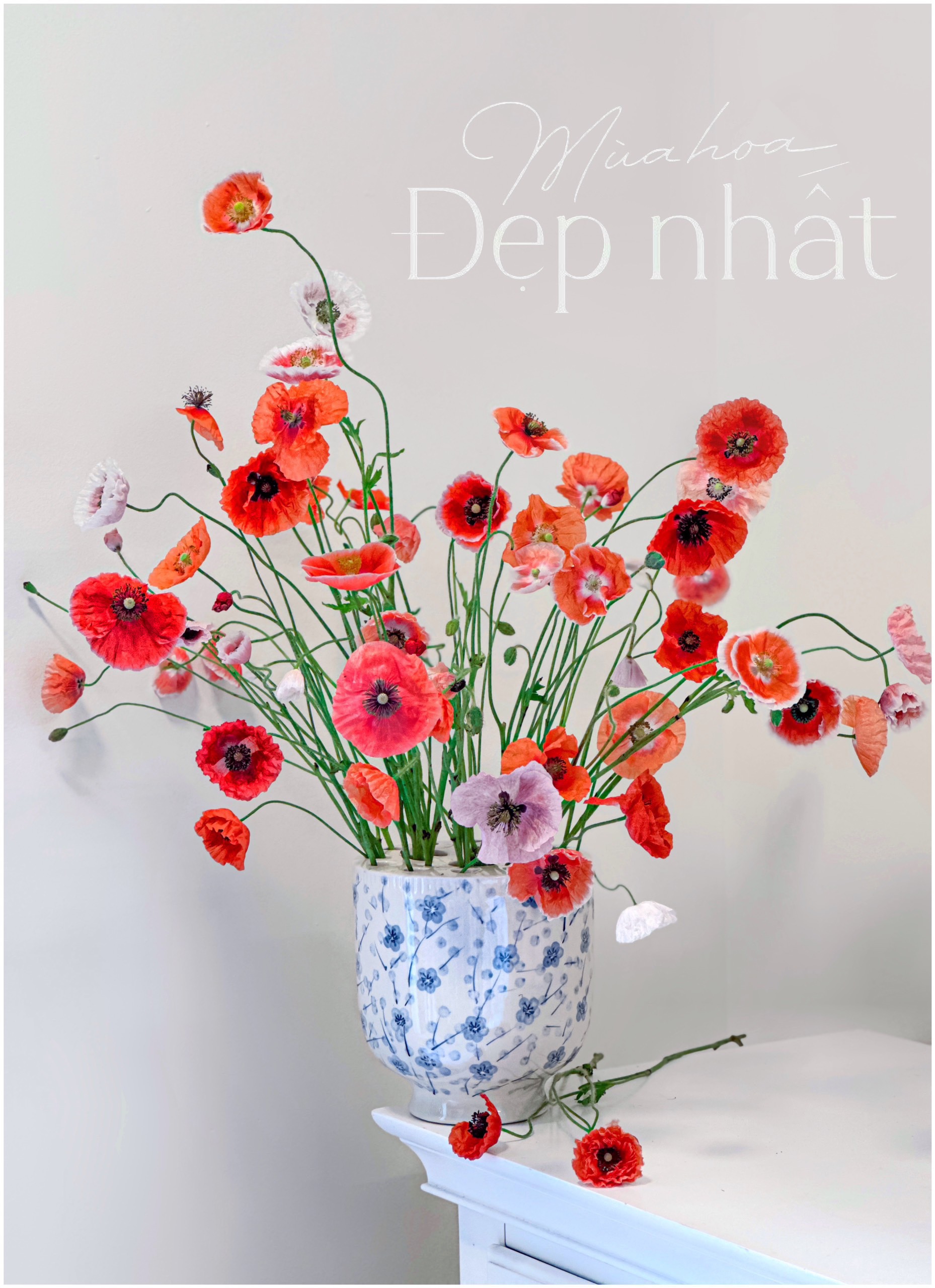 Lọ hoa gốm sứ Bát Tràng cao cấp cao 18cm