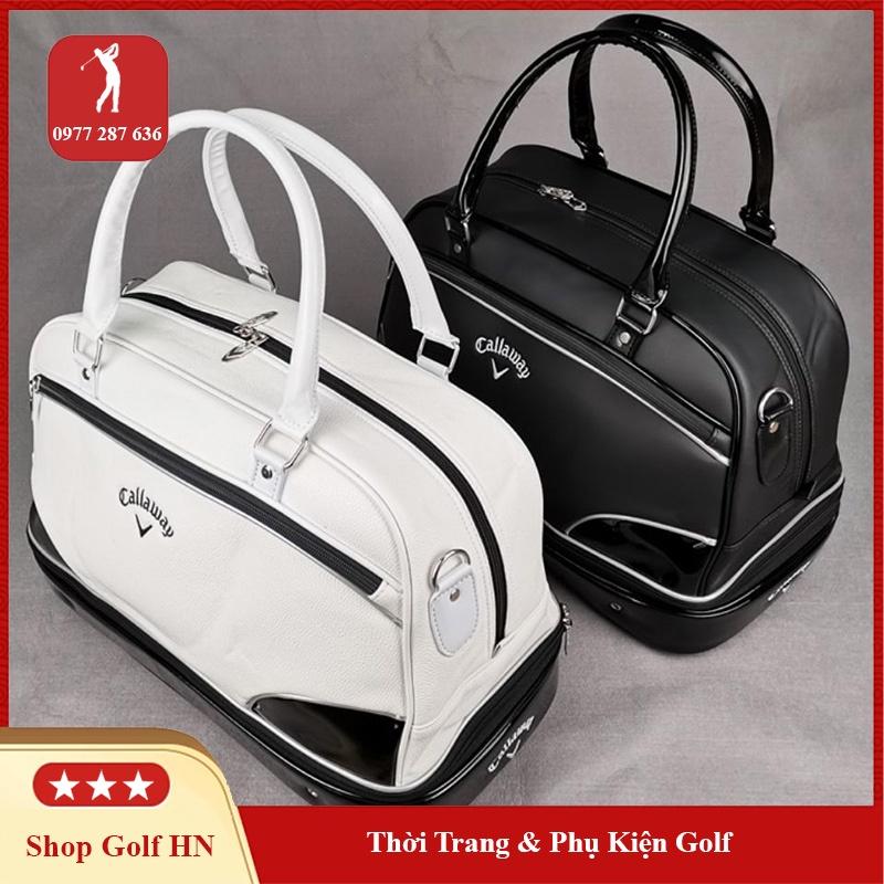 Túi đựng quần áo và giày golf bag thể thao da PU cao cấp đựng phụ kiện cá nhân tiện lợi TD022