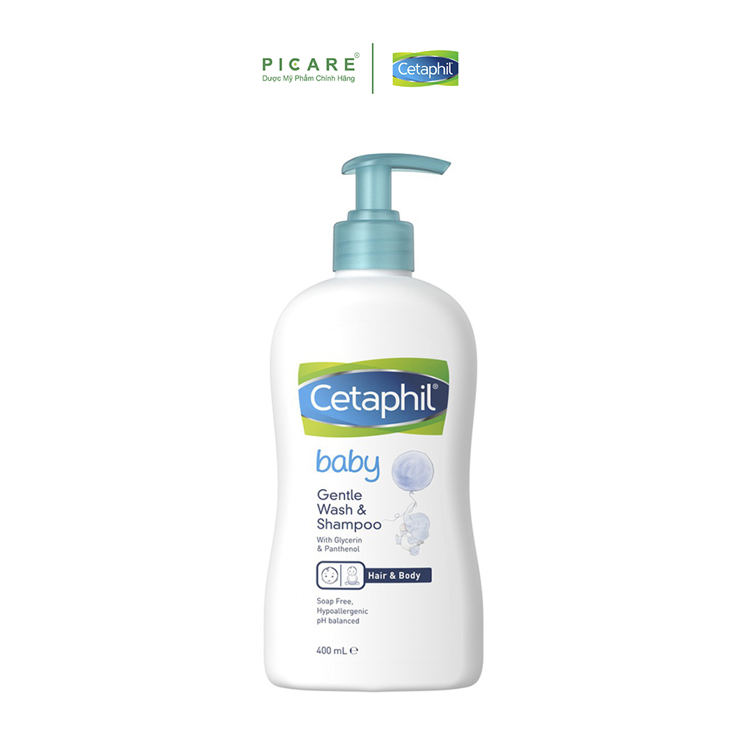 Sữa tắm gội toàn thân Cetaphil Baby Gentle Wash & Shampoo 2 in 1 400ml