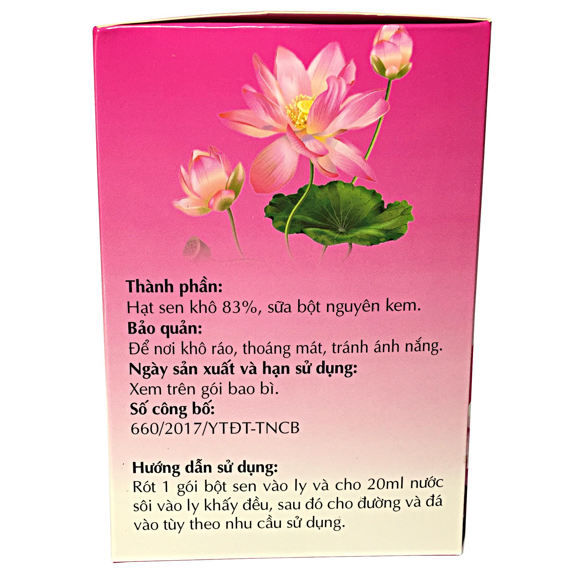 Bột Sữa Hạt Sen - BA TRE - Giàu dinh dưỡng, năng lượng dồi dào, giúp chắc xương