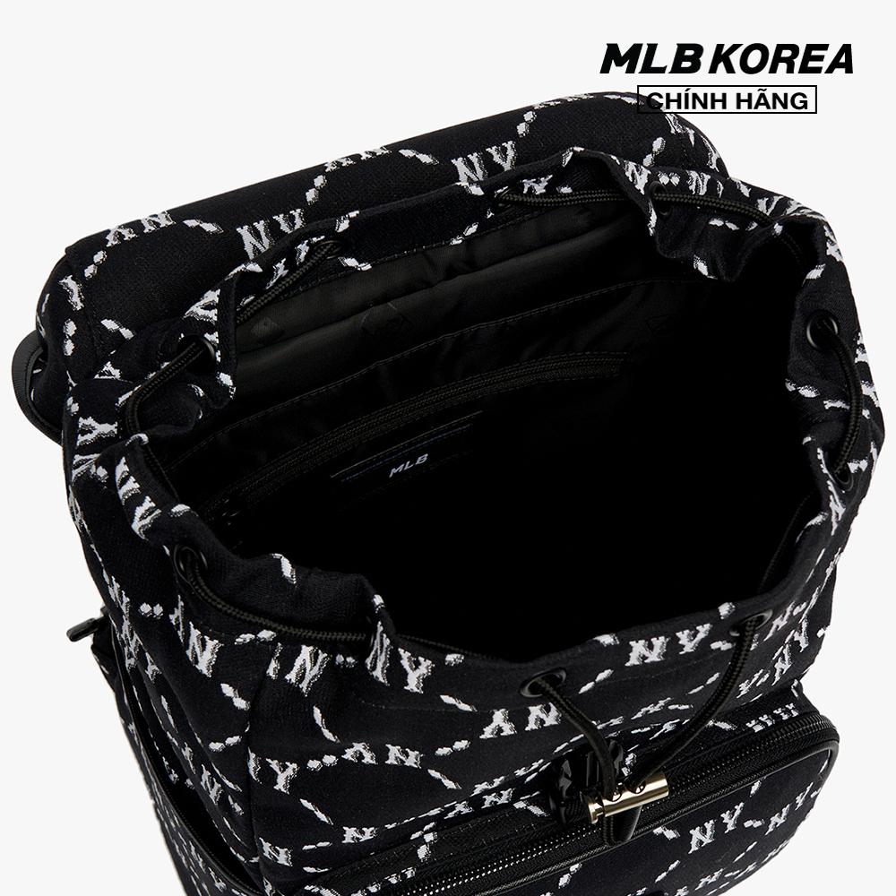 MLB - Balo chữ nhật Monogram Diamond Jacquard 3ABKM022N-50BKS