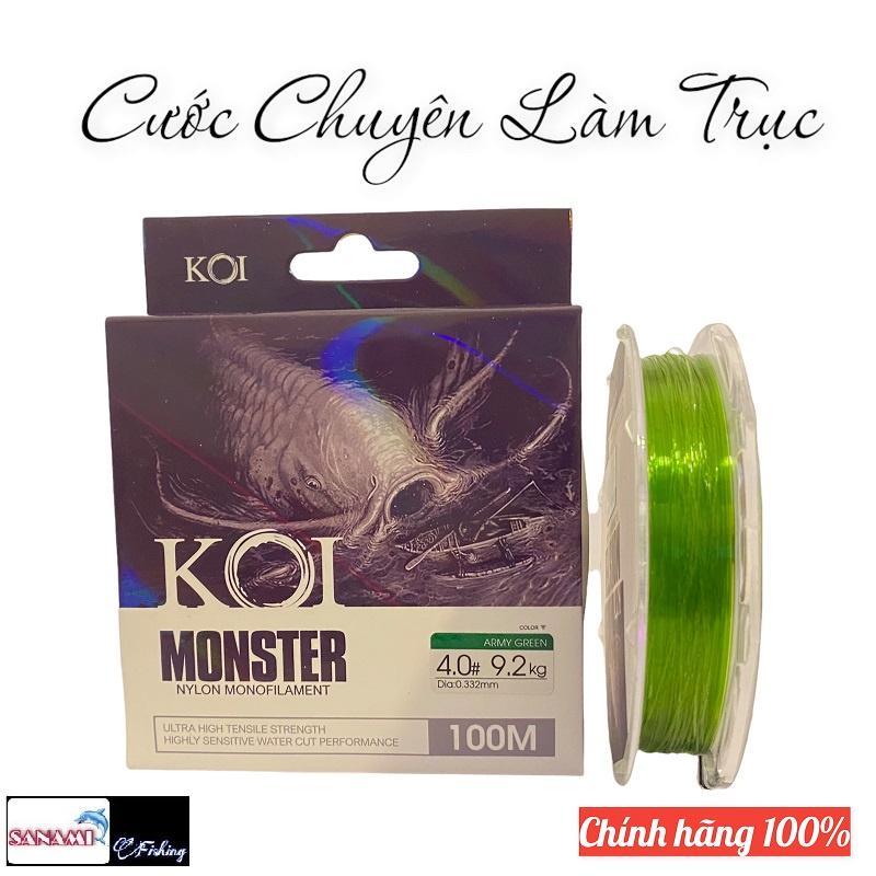 Cước Câu Cá Chính Hãng Nhật Bản KOI MONSTER 100M Chuyên Làm Trục Câu Đài Săn Hàng Cao Cấp DCC06 - Sanami Fishing