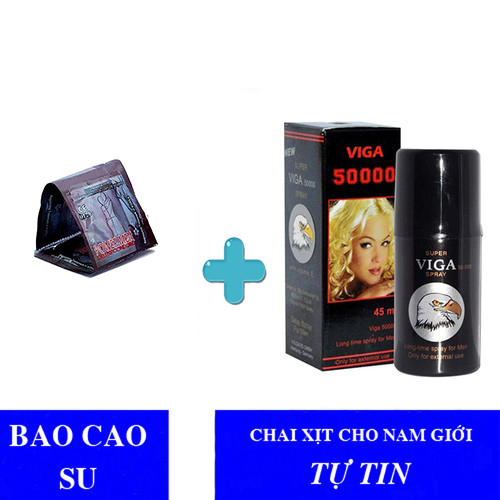 XỊT VIGA 50000 + Bao Cao Su power men