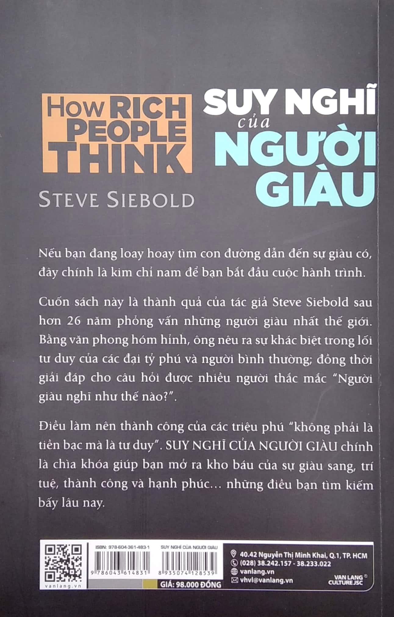 Suy Nghĩ Của Người Giàu