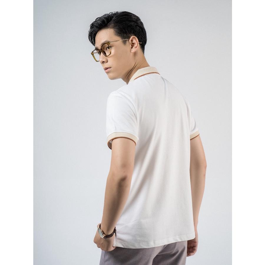 OWEN - Áo Polo nam ngắn tay Owen màu trắng 220348 - Áo thun có cổ nam