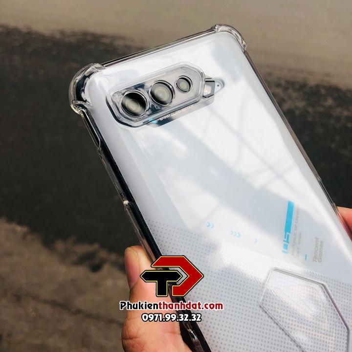 Ốp lưng dành cho ASUS ROG Phone 3, ROG Phone 5 trong suốt chống sốc