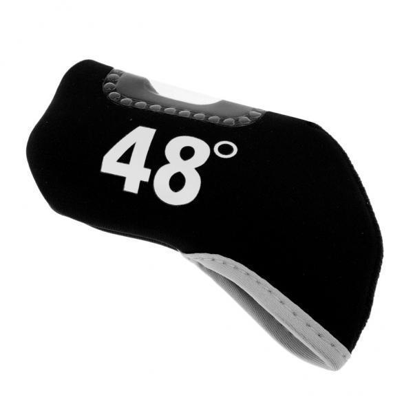 2-5pack Golf Club Iron Putter Headcover Head Cover Protector 48 Degree Black