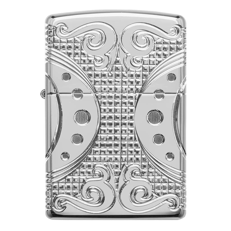 Bật Lửa Zippo 49037 – Zippo Armor Geometric Space Design High Polish Chrome