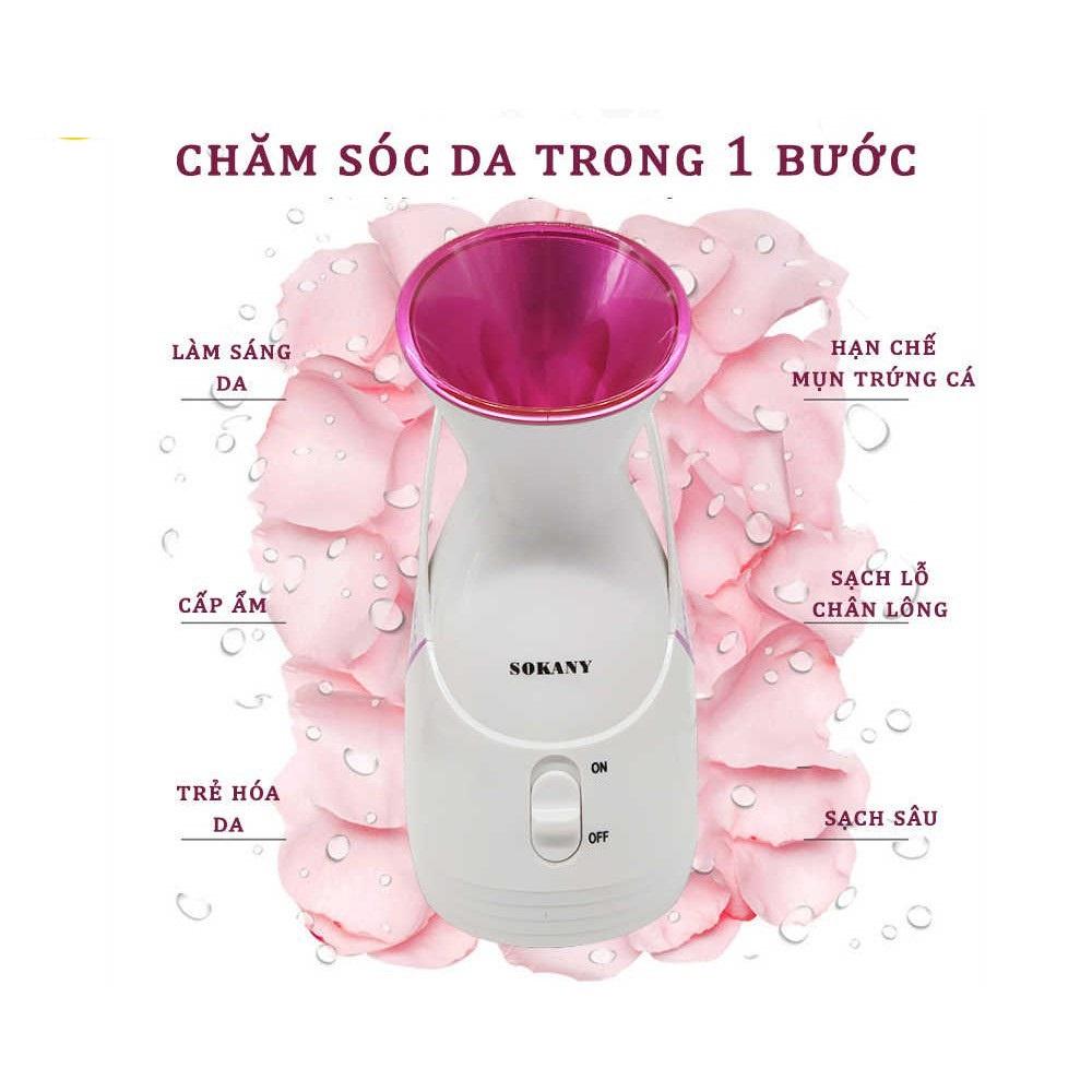 Máy Xông Mặt Bằng Hơi Nước Sokany Mini Nóng Lạnh Tiện Dụng Dễ Dàng Sử Dụng