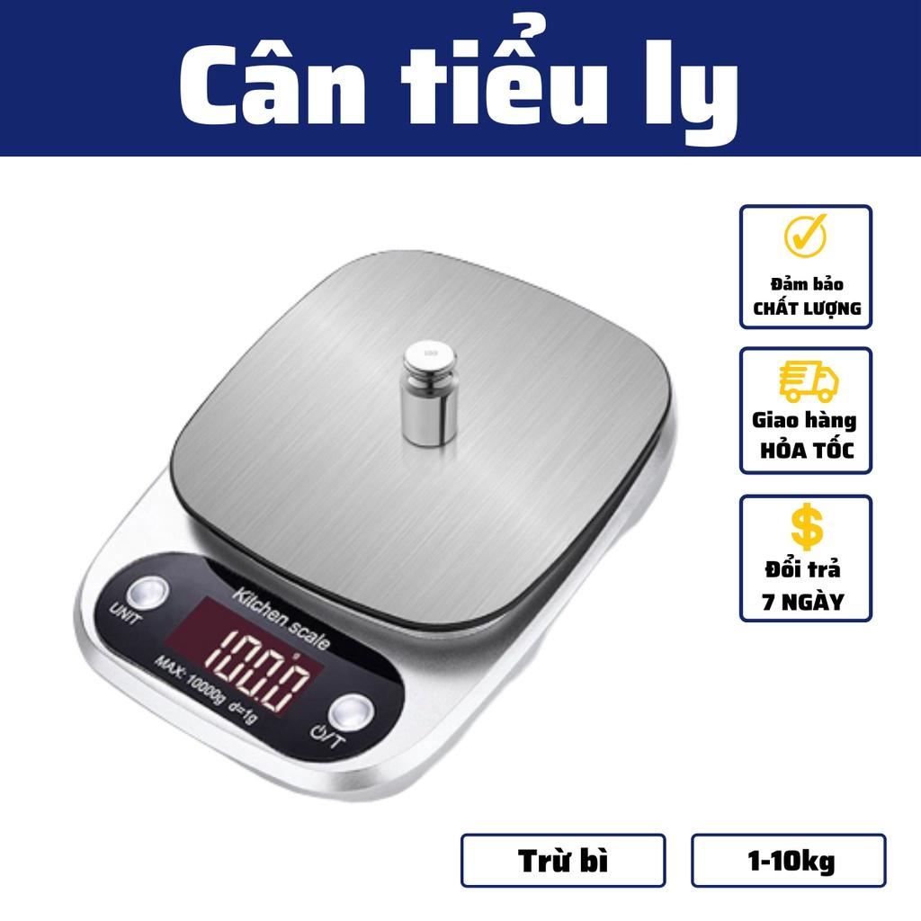 Cân tiểu ly điện tử nhà bếp cân tiểu li làm bánh mini định lượng 3kg 5kg 10kg độ chính xác cao tặng pin bảo hành 3 tháng