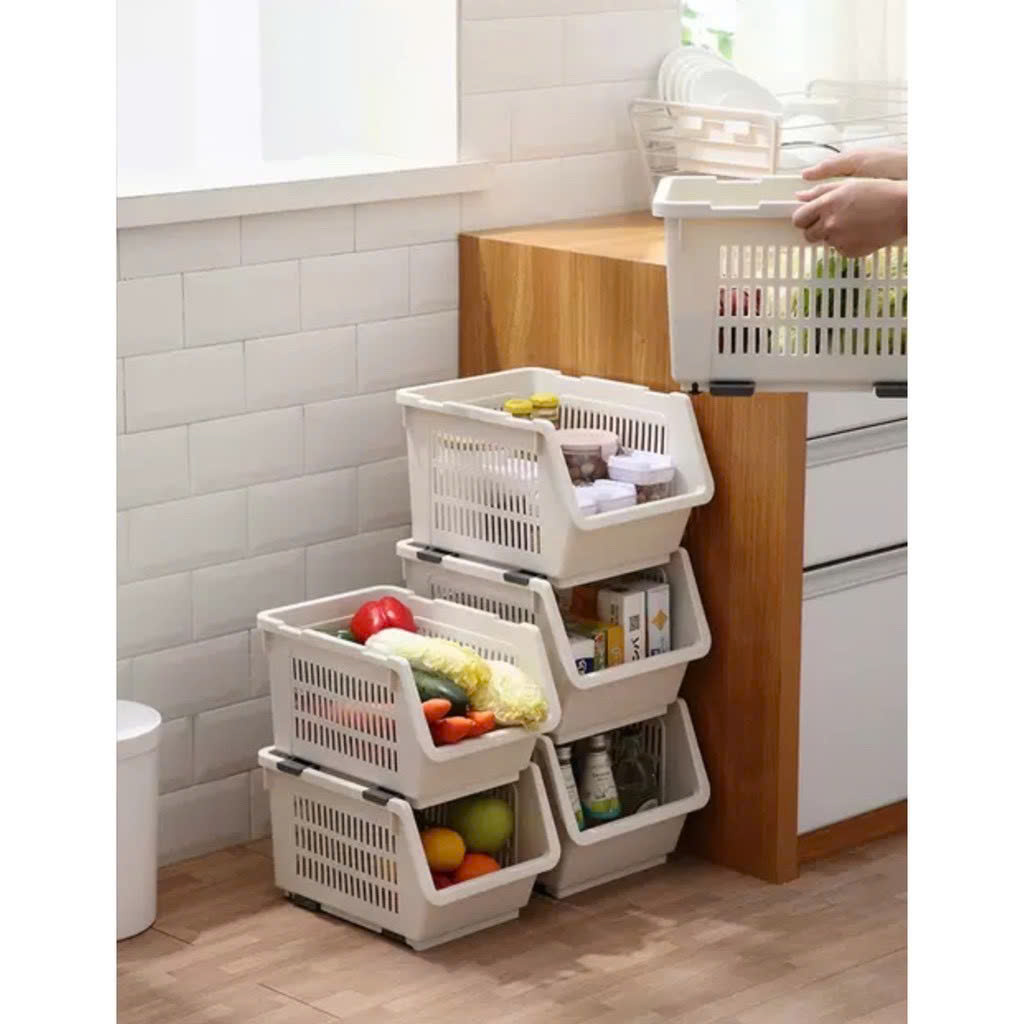 kệ để đồ nhựa Việt Nhật cao cấp 5569 , kệ đựng đồ gấp gọn xếp tầng nhựa Việt Nhật