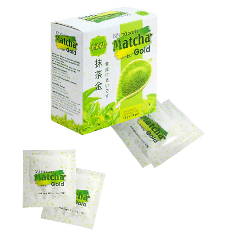 Hộp trà xanh Matcha Gold - 10 gói x 10g