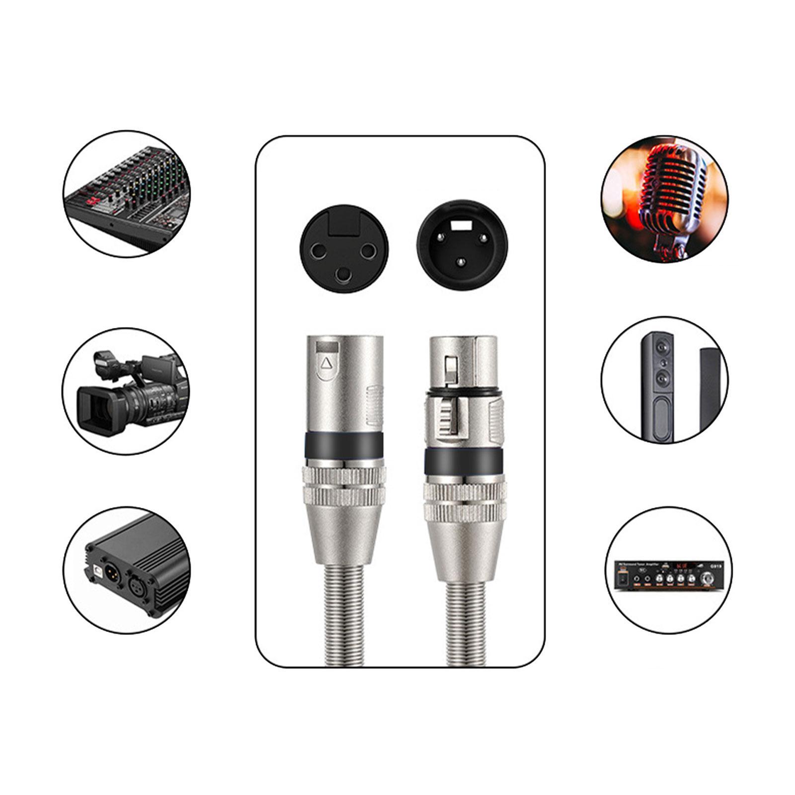 XLR Male to Female 3Pin Audio Cable Splitter Cable Audio Connector Mic Cable Male to Female  Audio Adaptor XLR Microphone Cable Premium