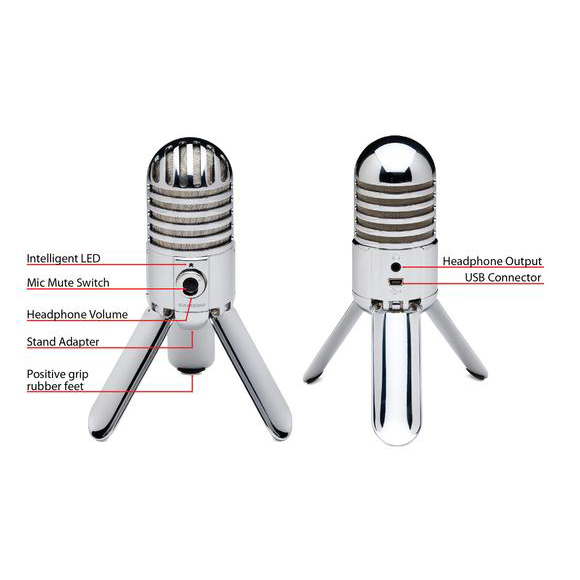 Micro Thu Âm USB - Samson Meteor Mic - Hàng chính hãng