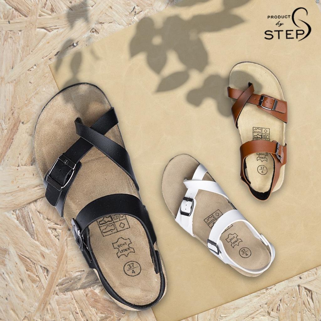 Giày đế trấu Unisex da tổng hợp Quai xỏ ngón