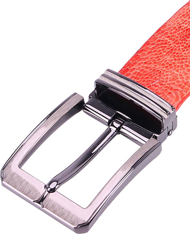 Thắt Lưng Nam Da Đà Điểu Bản Lớn Đầu Kim Huy Hoàng  HT4423 - Vàng