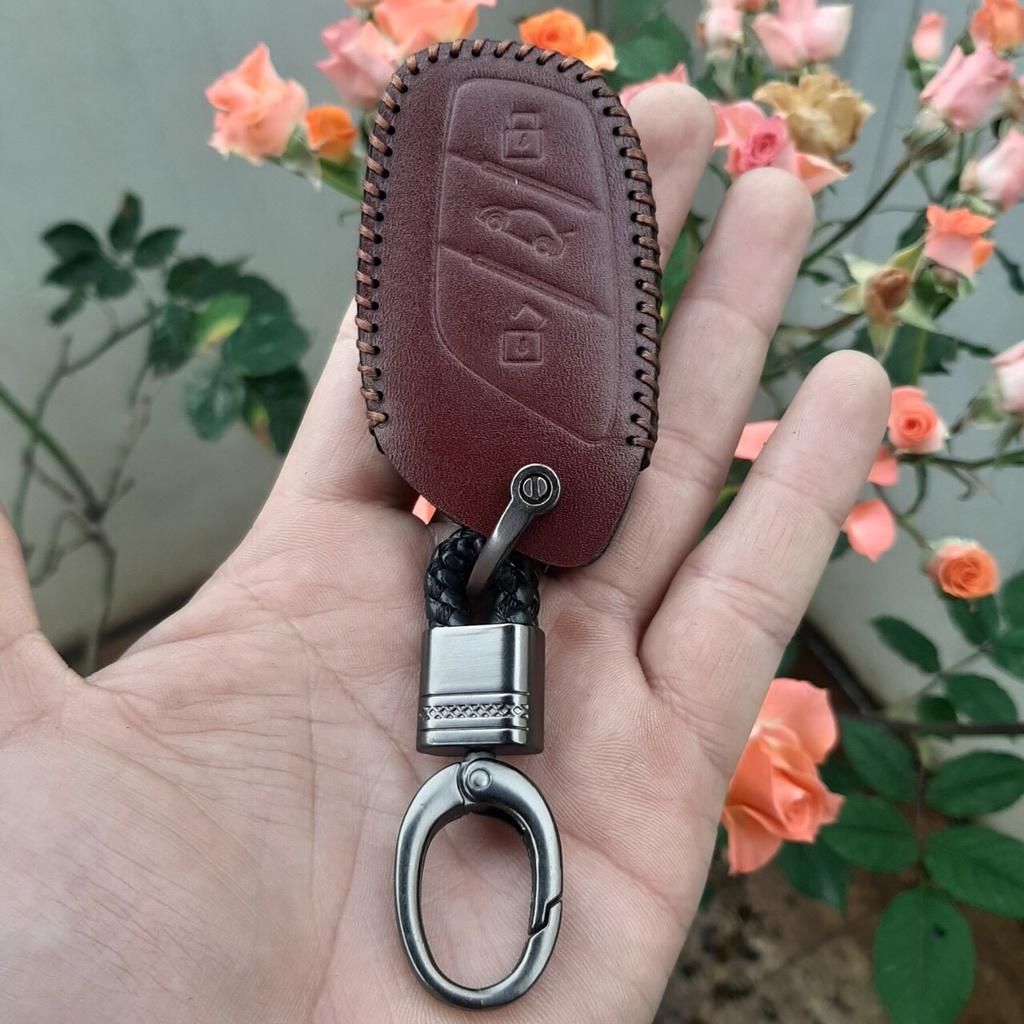 Bao Da Chìa Khóa MG ZS, MG HS. Da Bò thật Nhập Khẩu , Khắc Tên + Số ĐT Chủ Xe. Bảo hành 2 năm về da.