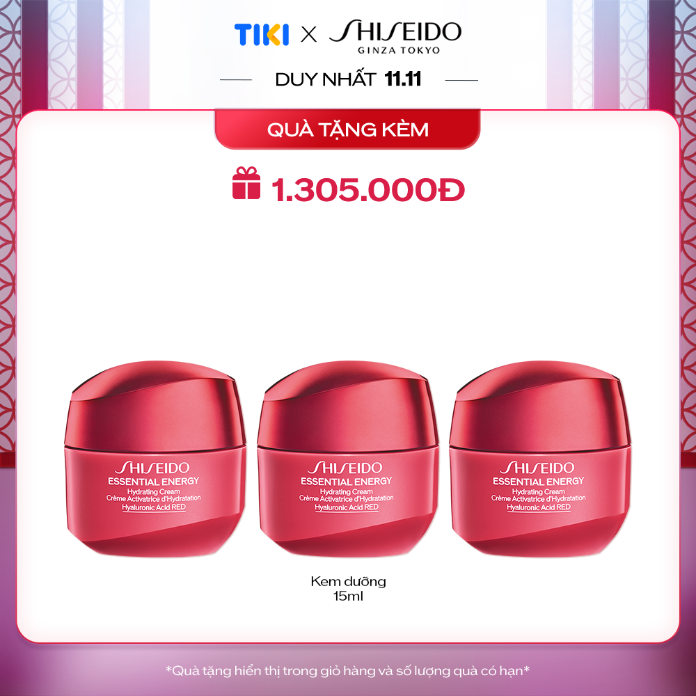 [Mã 100K11112 - Giảm 100K đơn từ 800K] Kem dưỡng da ban ngày Shiseido Essential Energy Hydrating Day Cream 50ml