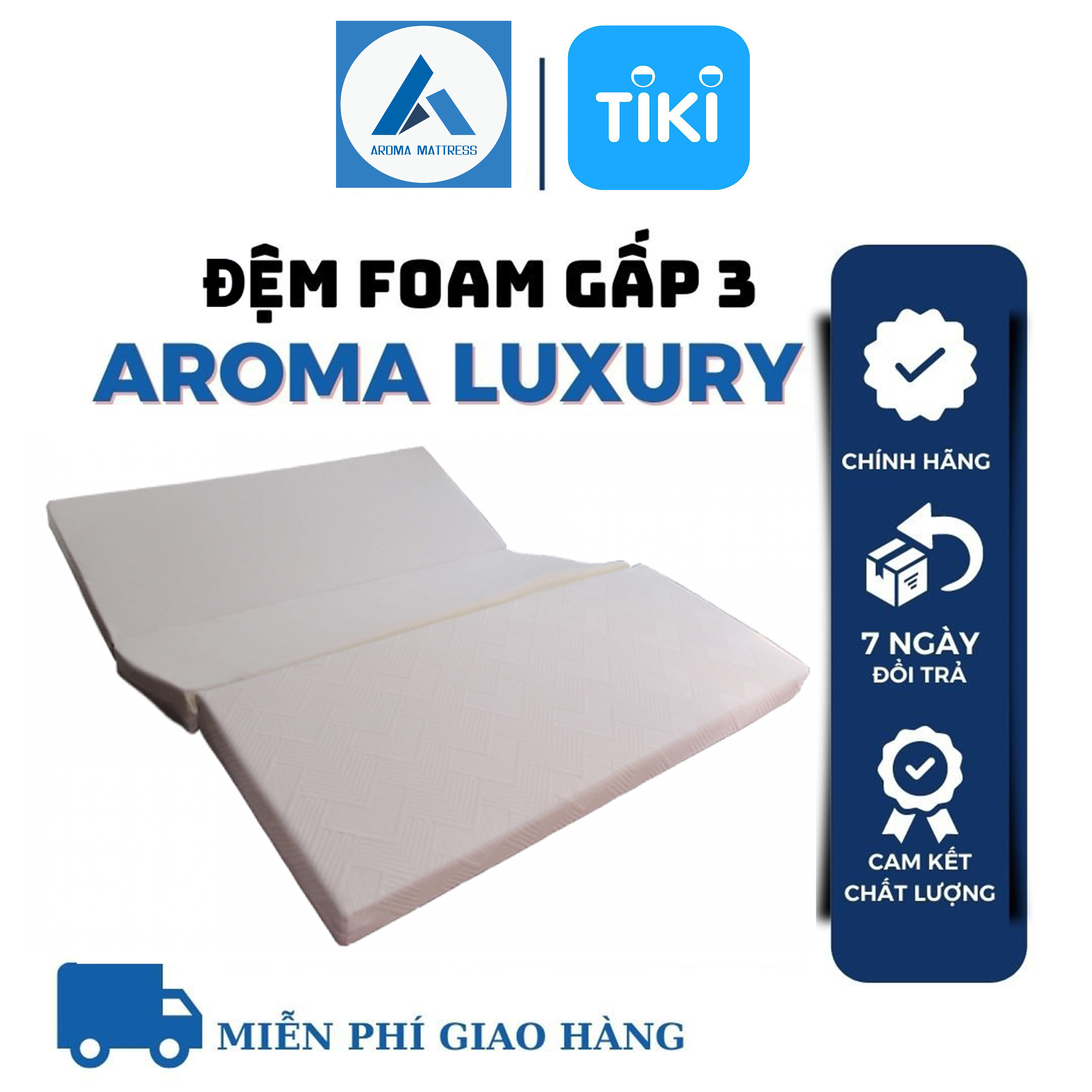 Đệm Foam Aroma Luxury gấp 3