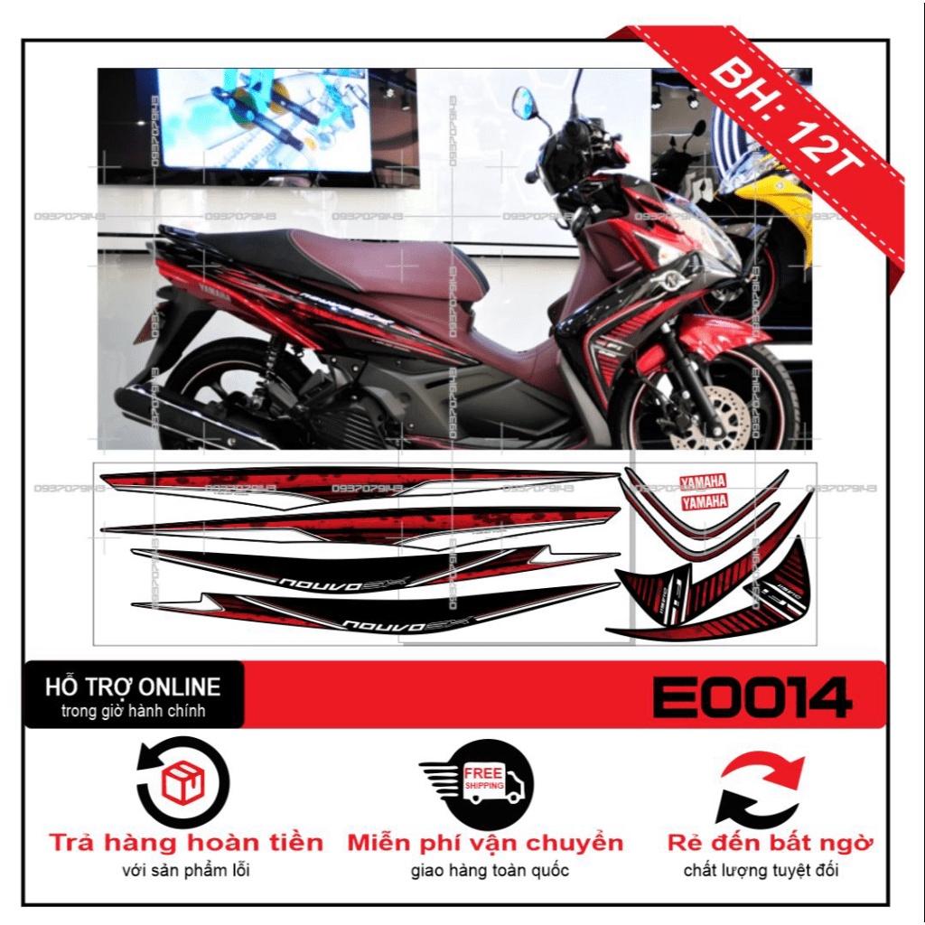 TEM RỜI NOUVO SX ZIN ĐỎ ĐEN - BI DECAL