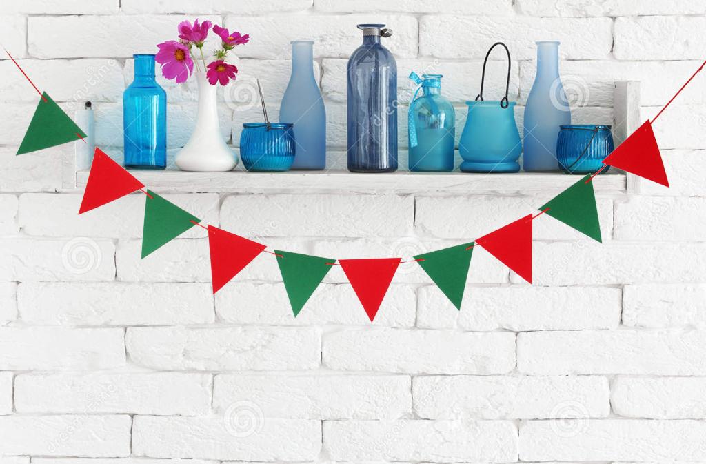 10pcs Triangle Flag Garland Banner Party Christmas Xmas Decoration