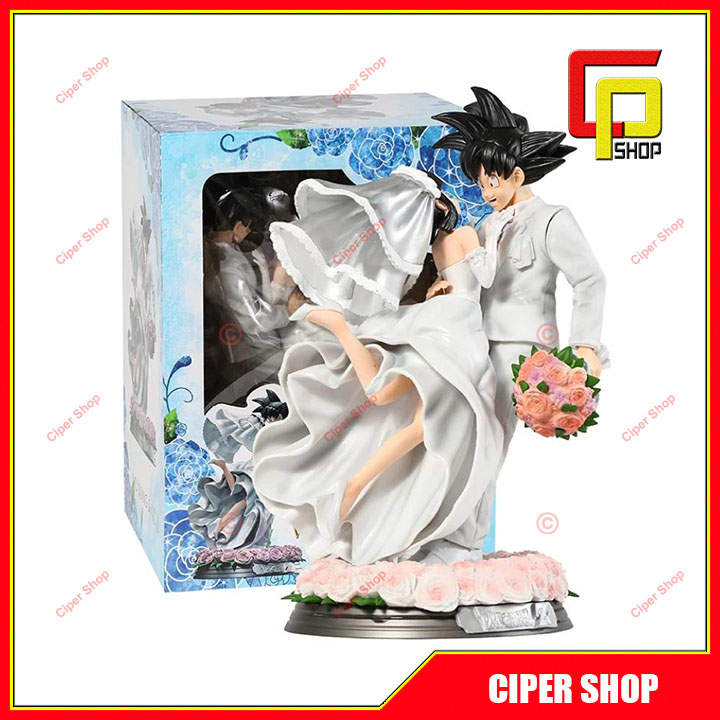 Mô hình Son Goku Chichi Đám Cưới - Figure Goku Chichi Wedding Dragon Ball