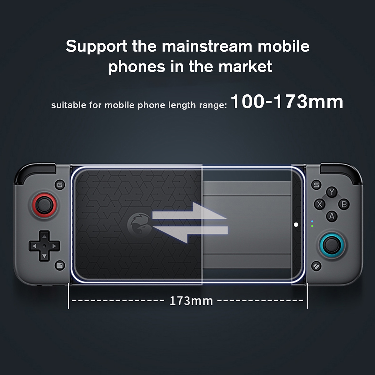 Tay Cầm Không Dây GameSir X2 BT Game Controller Wireless Mobile Game Gamepad Joystick Stretchable for Android iOS Phone Support Cloud –Hàng Chính Hãng