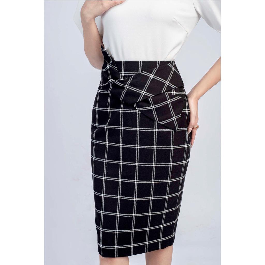 Chân váy bút chì, đính nơ to MMOutfit M-JU060621084