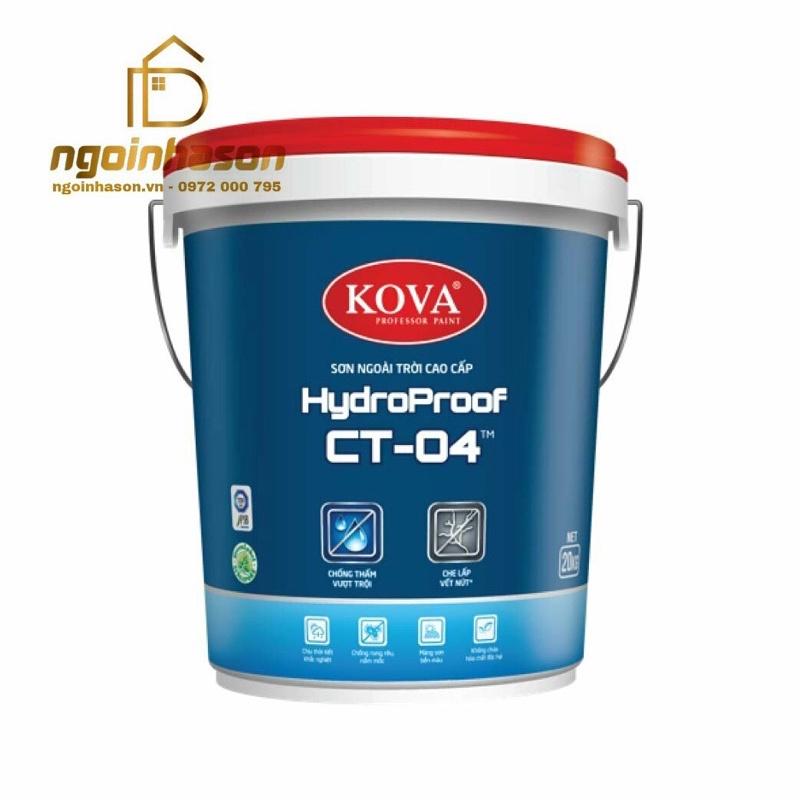 Sơn nước cao cấp kova che phủ vết nứt 4kg