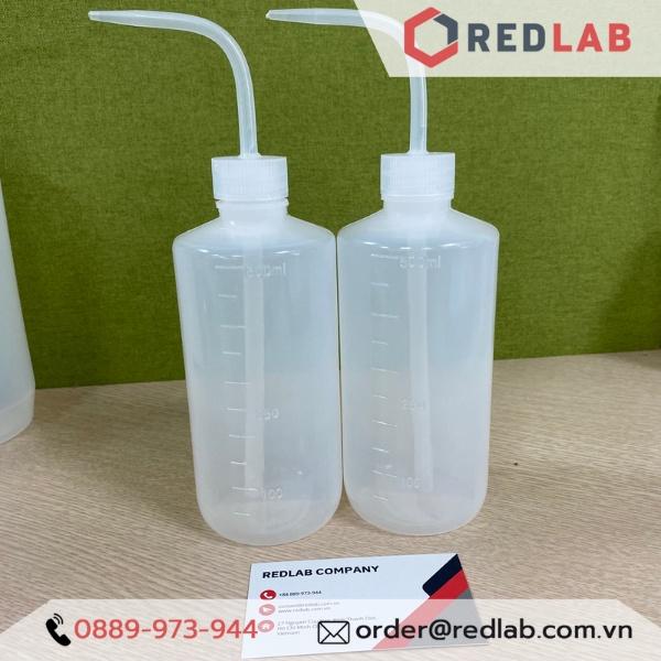 Bình tia nhựa miệng hẹp, LDPE có chia vạch 250ml - 500ml - 1000ml ONELAB