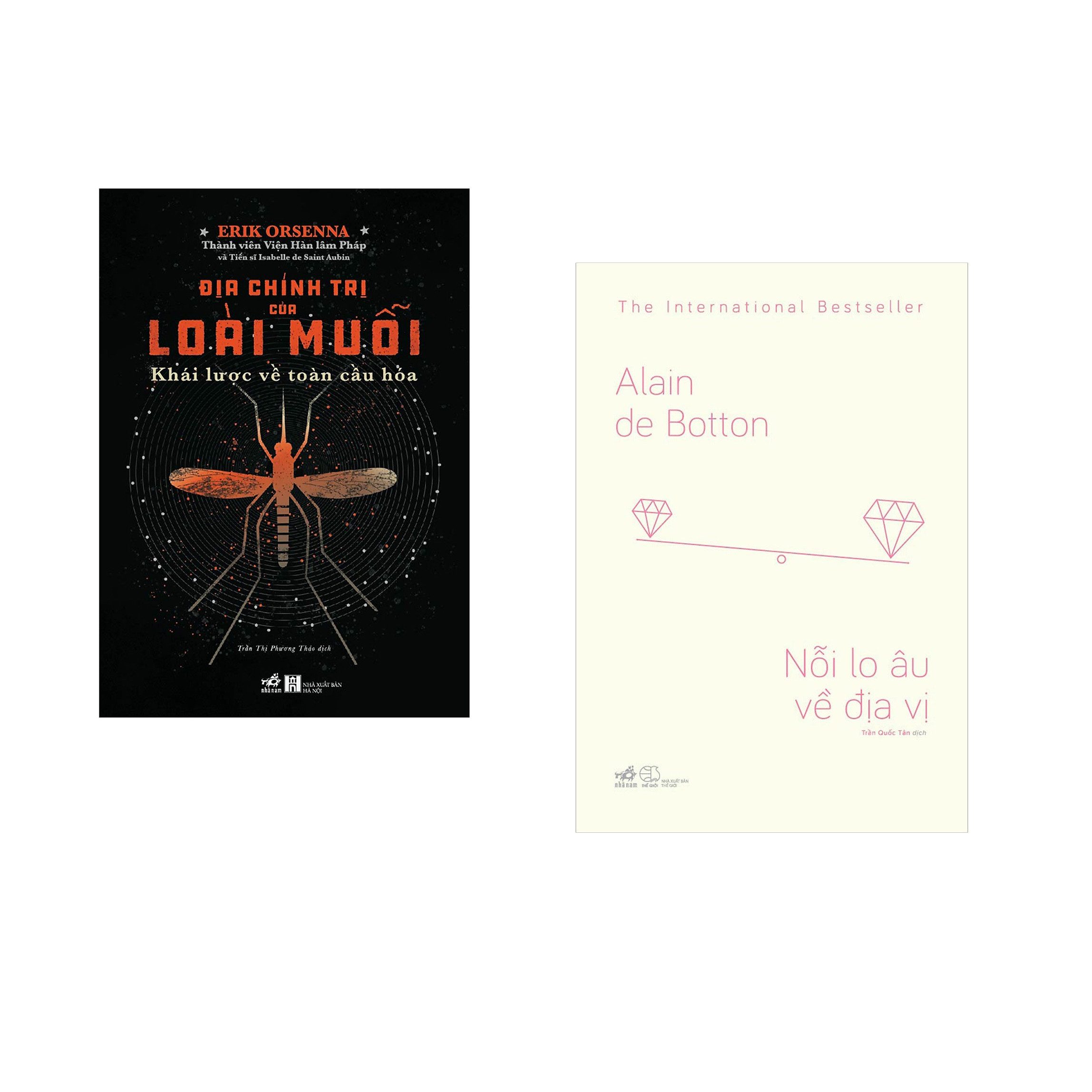 Combo 2 cuốn sách: Địa chính trị của loài muỗi - Khái lược về toàn cầu hóa + Nỗi lo âu về địa vị