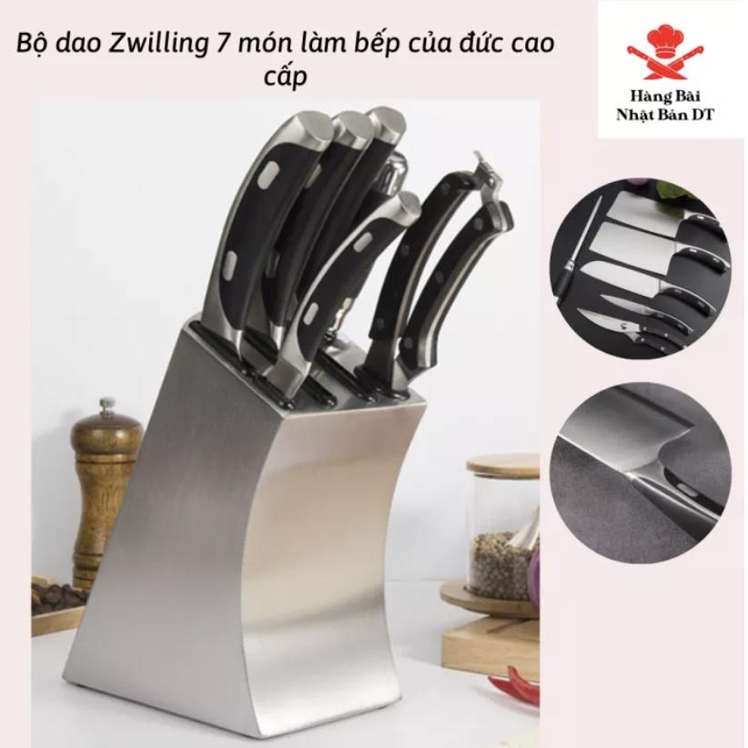 Bộ Dao Đức Nhà Bếp 7 Món Zwilling Chất Liệu Thép Không Gỉ Nguyên Khối Chống Dính An Toàn