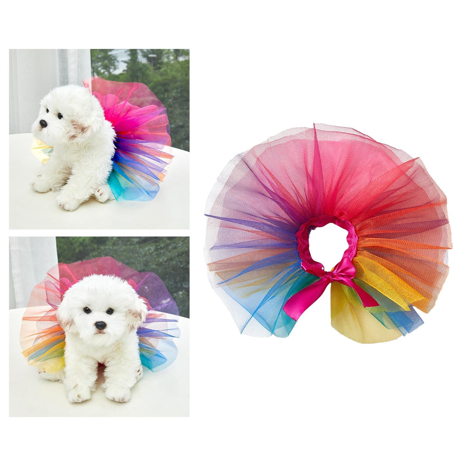 Pet Summer Gauze Dress Dog Dress Puppy Clothes Party Favor Tutu Skirt Outfit Tutu Skirt Costume Pet Costume for Holiday Engagement Halloween